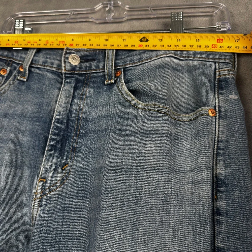 Levis 505 Regular Fit‎ Straight Leg Mens Jeans Blue Denim 34x32 Medium Wash
